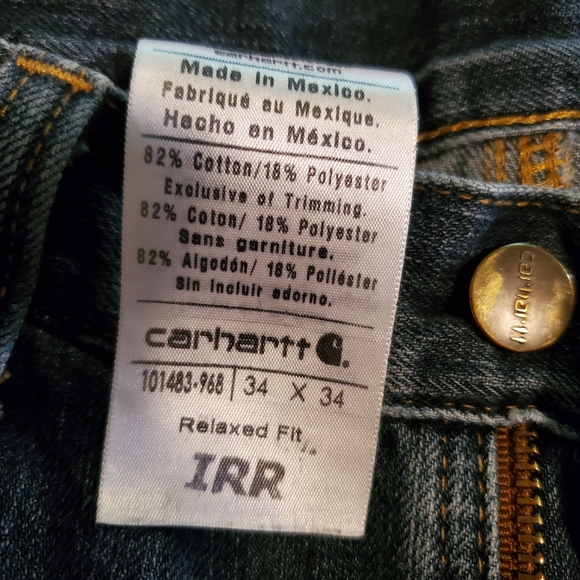 Carhartt Men's Size 34x34,  jeans. - Picture 2 of 6